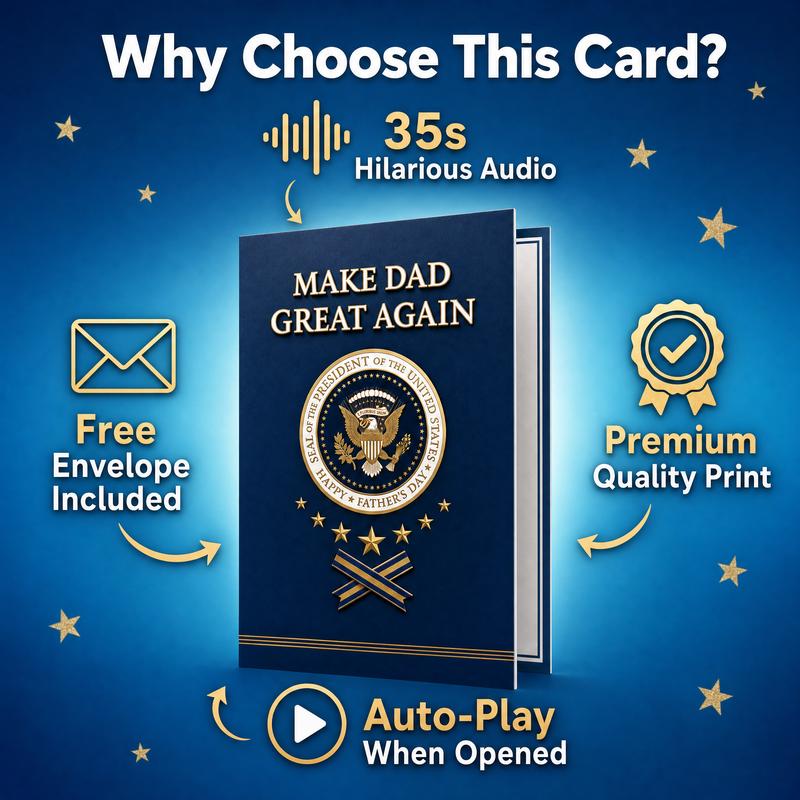 Premium Funny Fathers Day Card with Message.