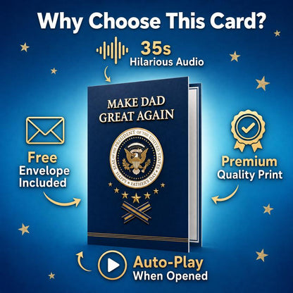 Premium Funny Fathers Day Card with Message.